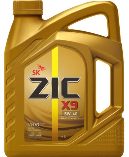 Моторное масло ZIC X9 SYNTHETIC API SP A3/B4 5W-40 4л Фото 4