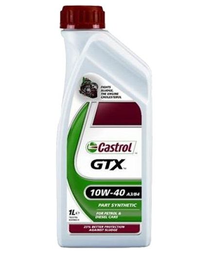 Моторное масло CASTROL GTX 10W-40 A3/B3 1л Фото 2