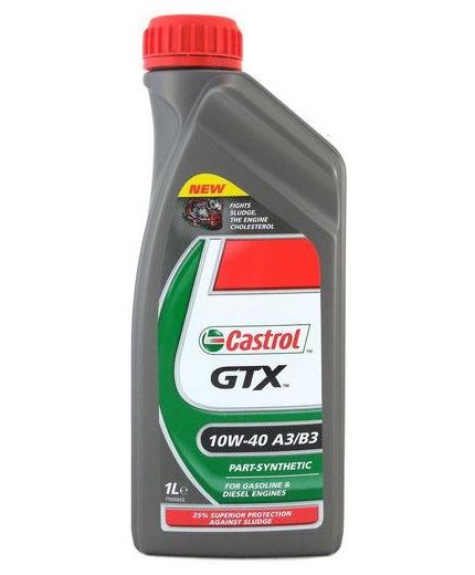 Моторное масло CASTROL GTX 10W-40 A3/B3 1л Фото 3