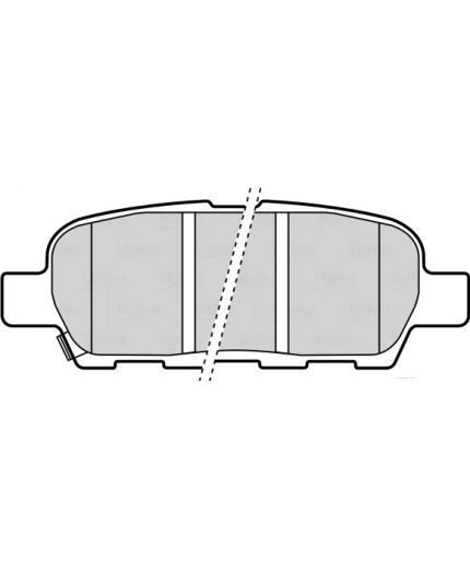 Valeo Колодки дисковые задние Фото 2