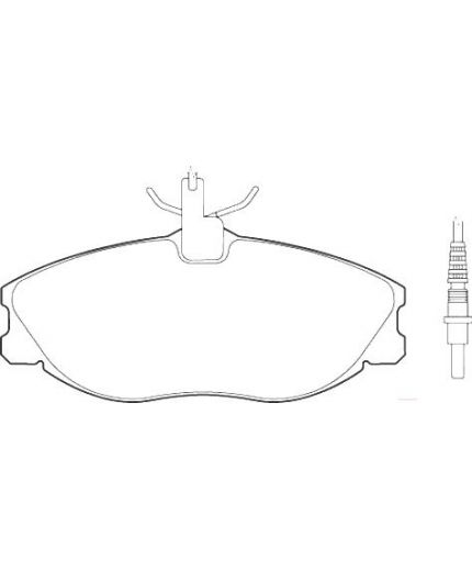 Valeo Колодки дисковые передние