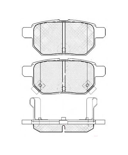 TOYOTA Колодки дисковые задние
