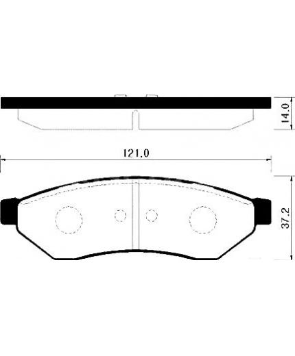 HSB Колодки дисковые задние