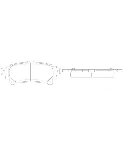 TOYOTA Колодки дисковые задние Фото 2