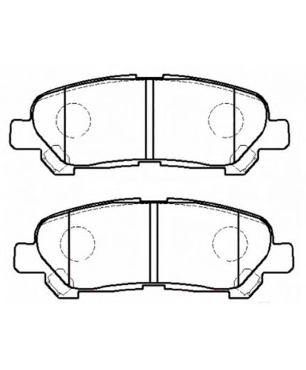 TOYOTA Колодки дисковые задние Фото 2