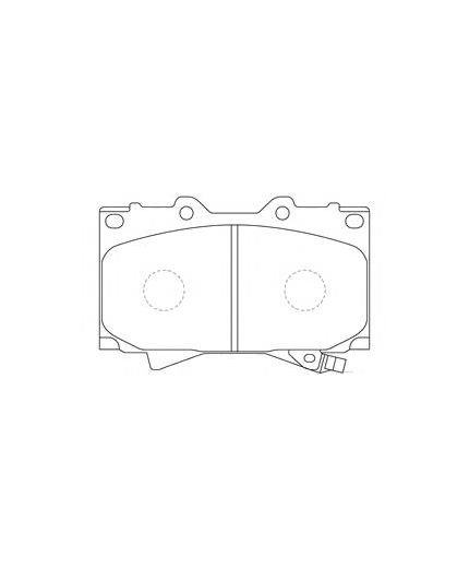 TOYOTA Колодки дисковые