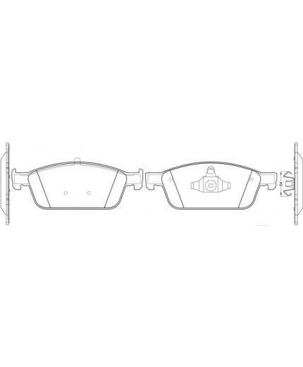 NiBK Колодки дисковые