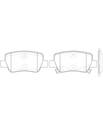 NiBK Колодки дисковые