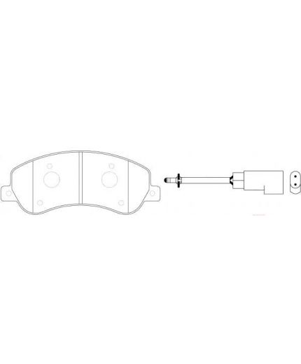 NiBK Колодки дисковые