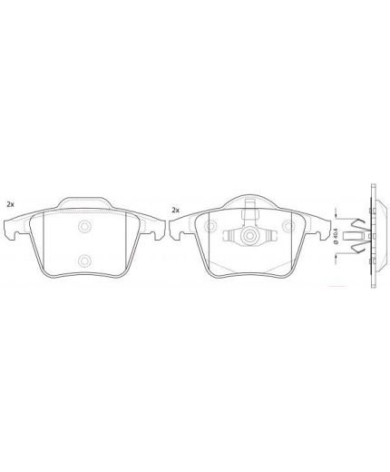 NiBK Колодки дисковые