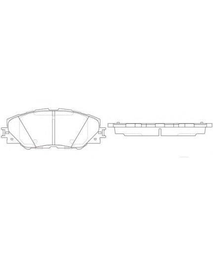 TOYOTA Колодки дисковые