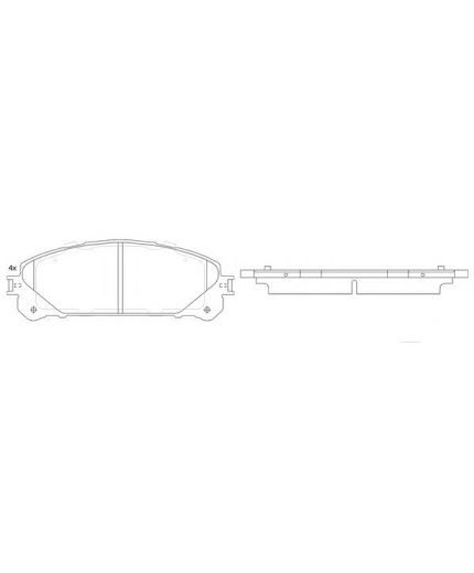 TOYOTA Колодки дисковые передние