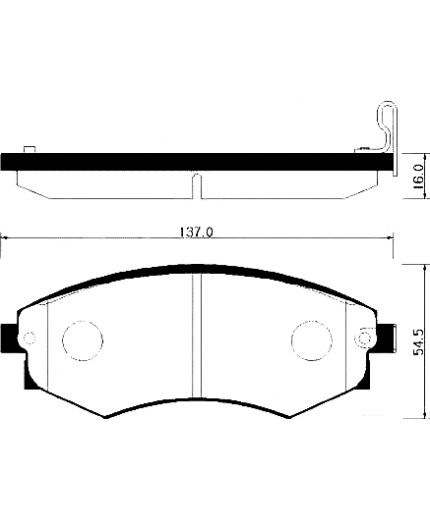 HSB Колодки дисковые передние