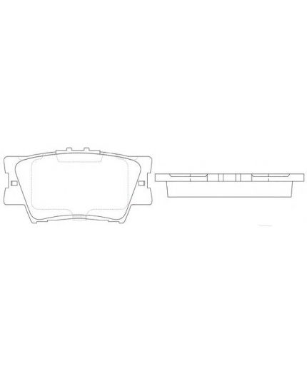 TOYOTA Колодки дисковые