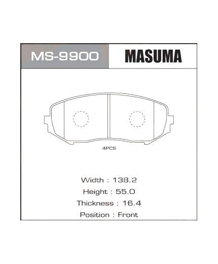 Masuma Колодки дисковые Фото 2