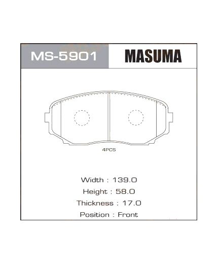 Masuma Колодки дисковые Фото 3