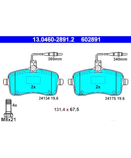 ATE Колодки дисковые передние Фото 3
