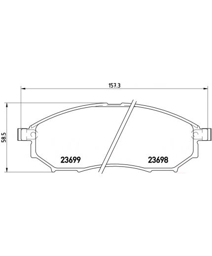 BREMBO Колодки дисковые передние Фото 2
