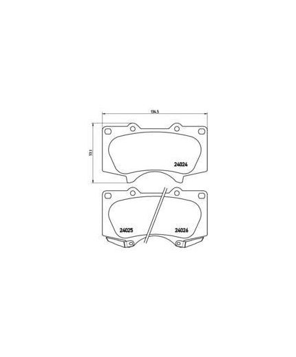 BREMBO Колодки дисковые передние