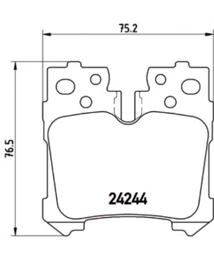 BREMBO Колодки дисковые задние Фото 2