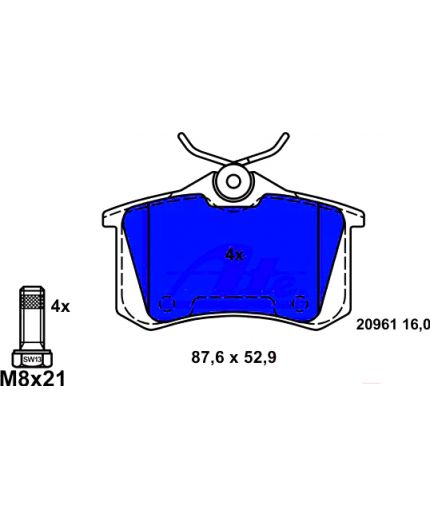 ATE Колодки дисковые задние Фото 2