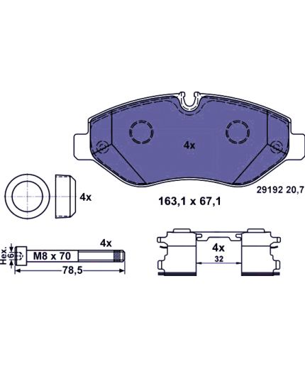 ATE Колодки дисковые передние Фото 2