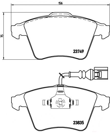 BREMBO Колодки дисковые передние Фото 2