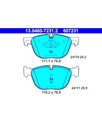 ATE Колодки дисковые передние Фото 3