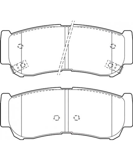 Valeo Колодки дисковые задние