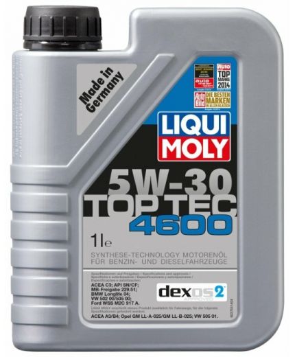 Моторное масло LIQUI MOLY Top Тес 4600 5W-30 1л Фото 2