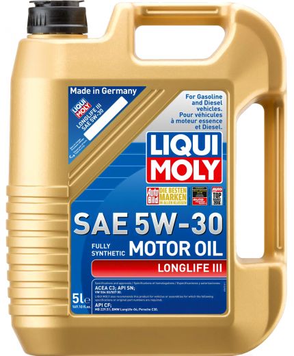 Моторное масло LIQUI MOLY Longlife III 5W-30 5л