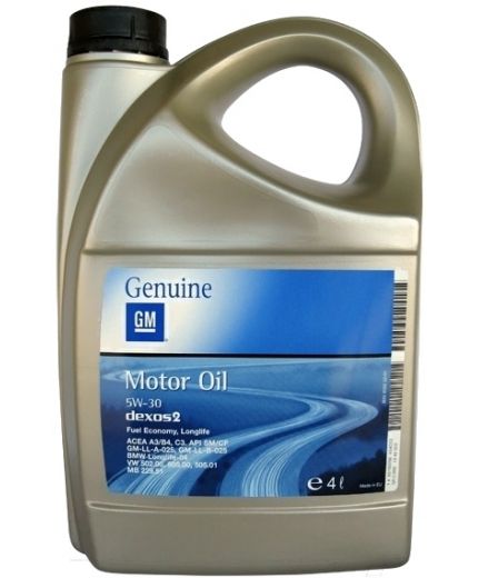 Моторное масло GM Dexos2 5W-30 4л Фото 2