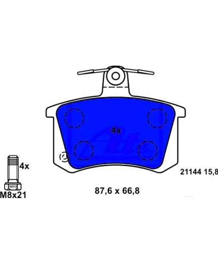 ATE Колодки дисковые задние Фото 3