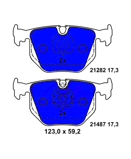 ATE Колодки дисковые задние Фото 2
