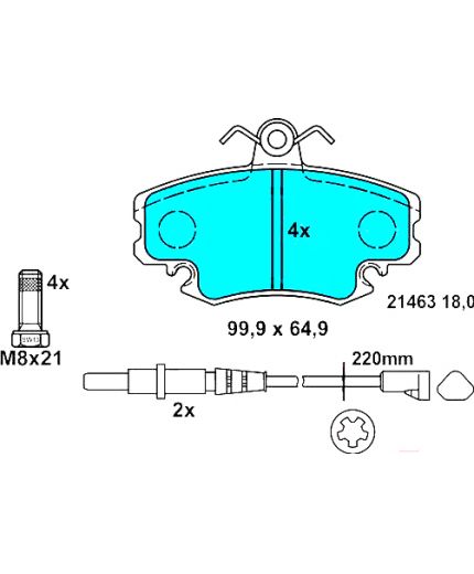 ATE Колодки дисковые передние Фото 2