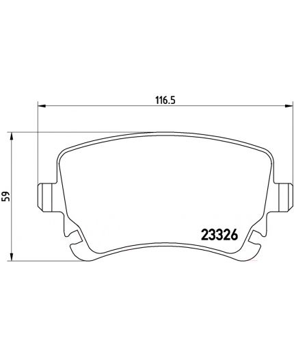 BREMBO Колодки дисковые задние Фото 2