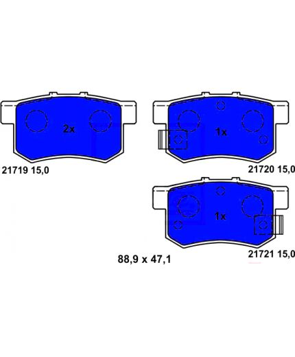 ATE Колодки дисковые задние Фото 2