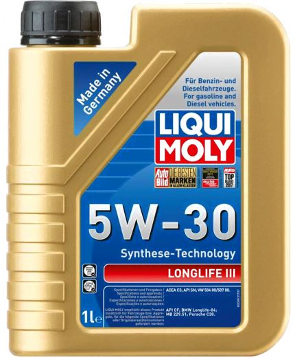 Моторное масло LIQUI MOLY Longlife III 5W-30 1л
