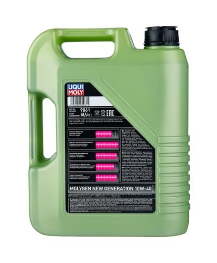 Моторное масло LIQUI MOLY Molygen New Generation 10W-40 5л Фото 2