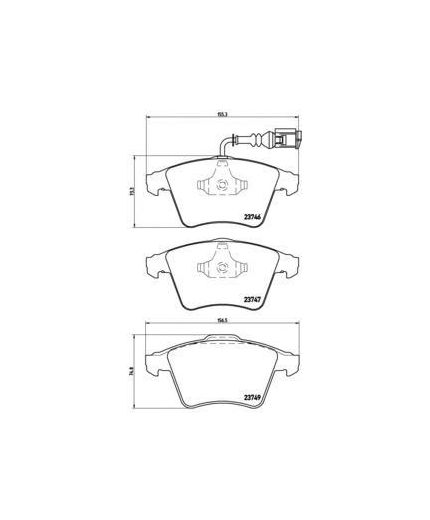 BREMBO Колодки дисковые передние