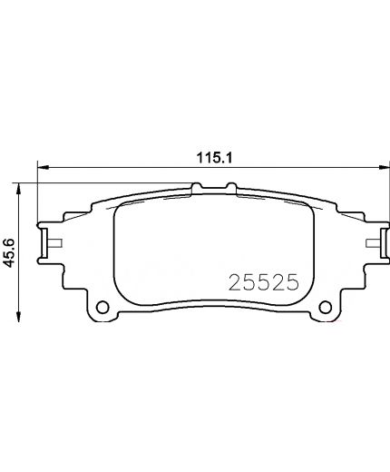 BREMBO Колодки дисковые задние Фото 2
