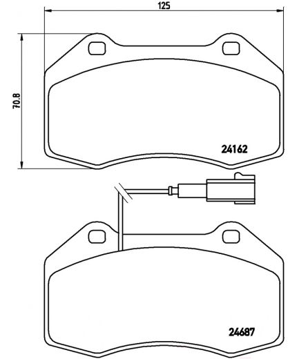 BREMBO Колодки дисковые Фото 2