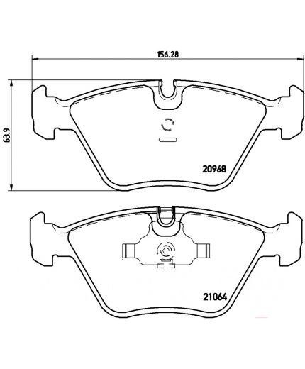 BREMBO Колодки дисковые передние Фото 2