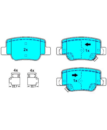 ATE Колодки дисковые задние Фото 2