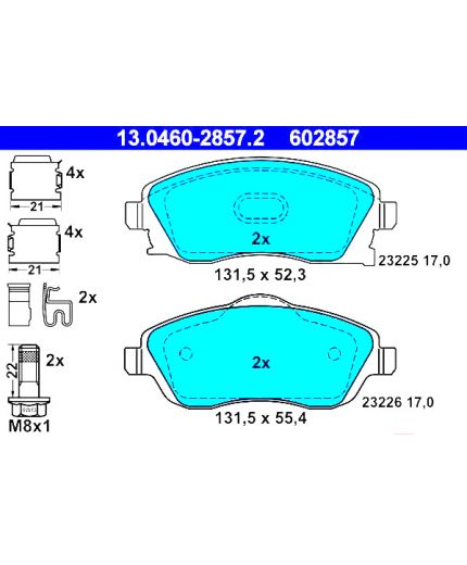 ATE Колодки дисковые передние Фото 3