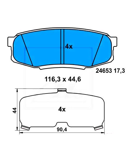 ATE Колодки дисковые задние Фото 2