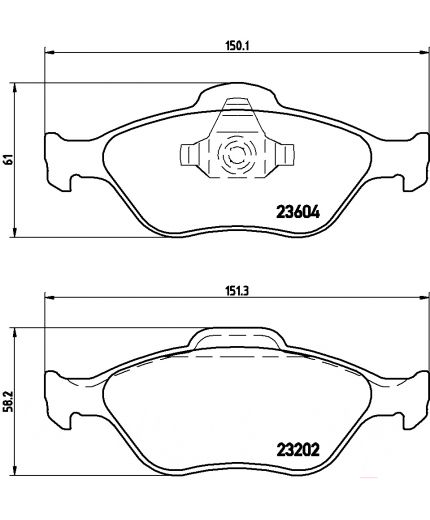 BREMBO Колодки дисковые передние Фото 2