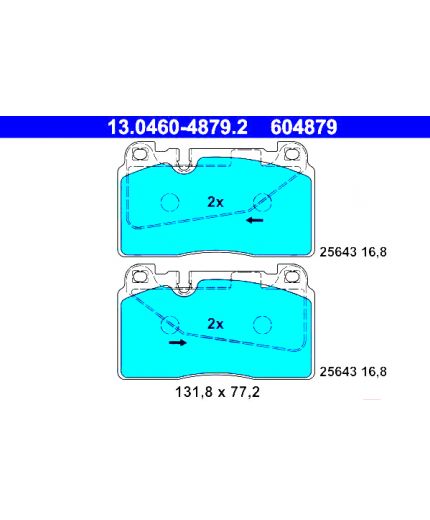 ATE Колодки дисковые передние Фото 3