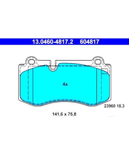 ATE Колодки дисковые передние Фото 3