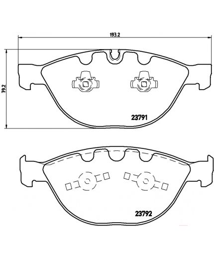 BREMBO Колодки дисковые передние Фото 2